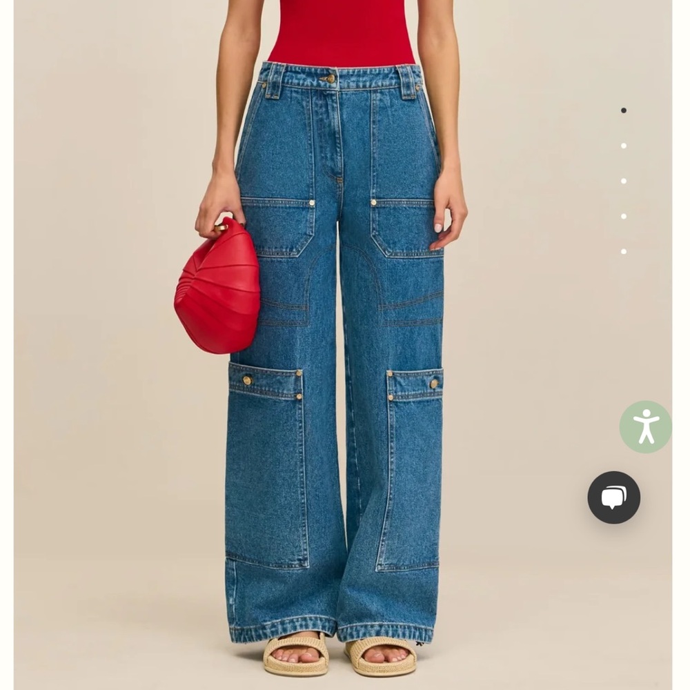 Cult Gaia NWOT Wynn Blue Jeans size 27